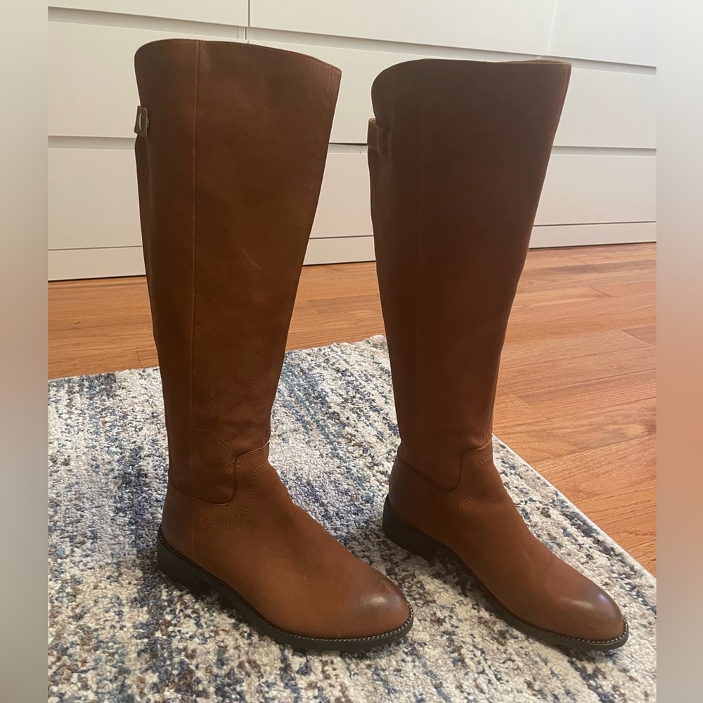 Franco Sarto Brindley Wide Calf leather riding boots size 6.5
